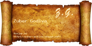 Zuber Godiva névjegykártya